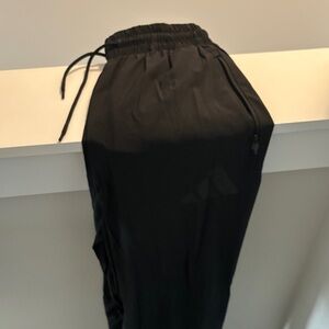 adidas Men's Black Jogger Track Pants with Zip Pockets